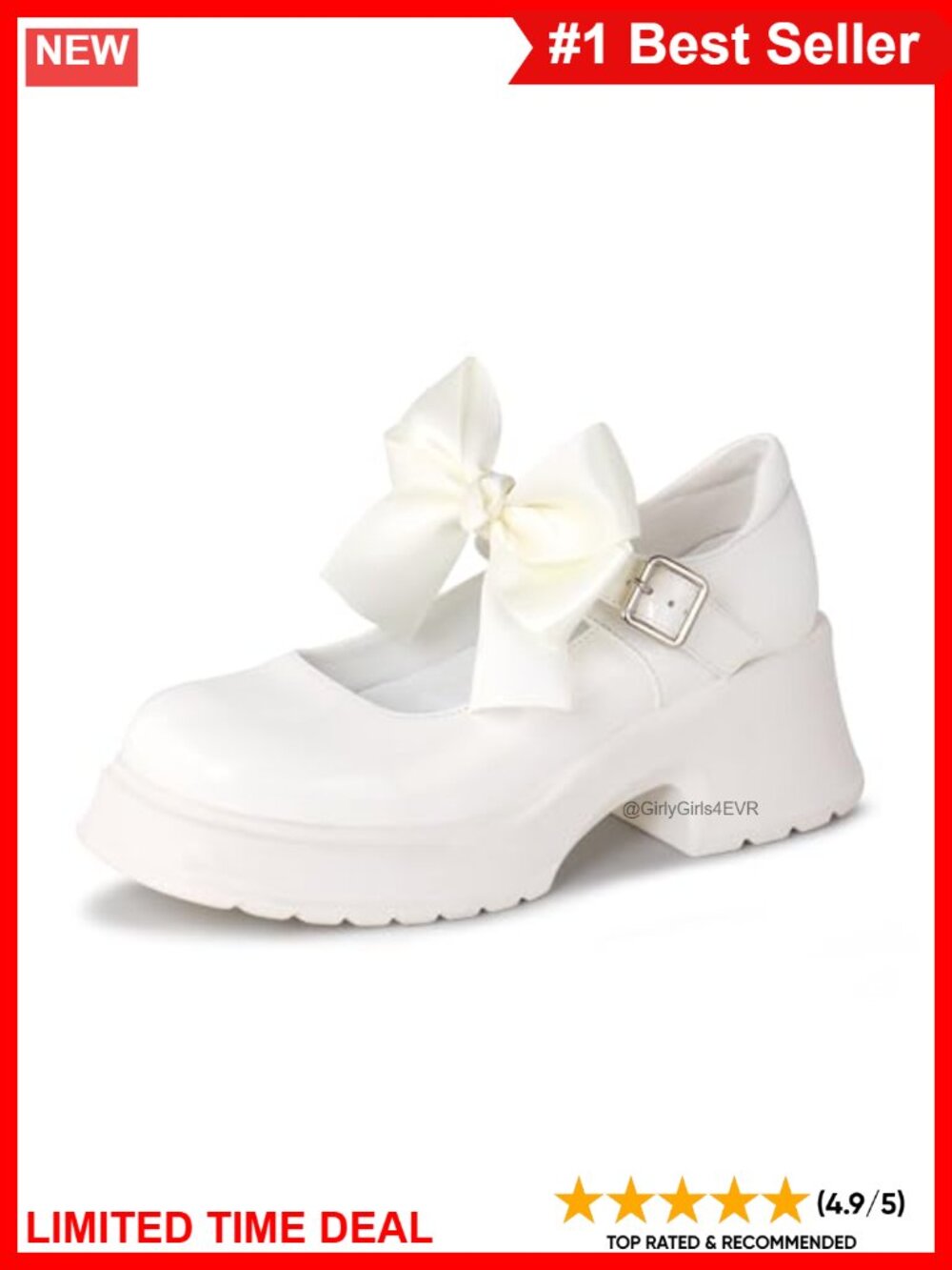 Women's Platform Chunky Block Heels Mary Jane Ankle Strap Oxfords Work Wedding